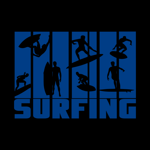 Blue Surfer Logo by Dominic Becker