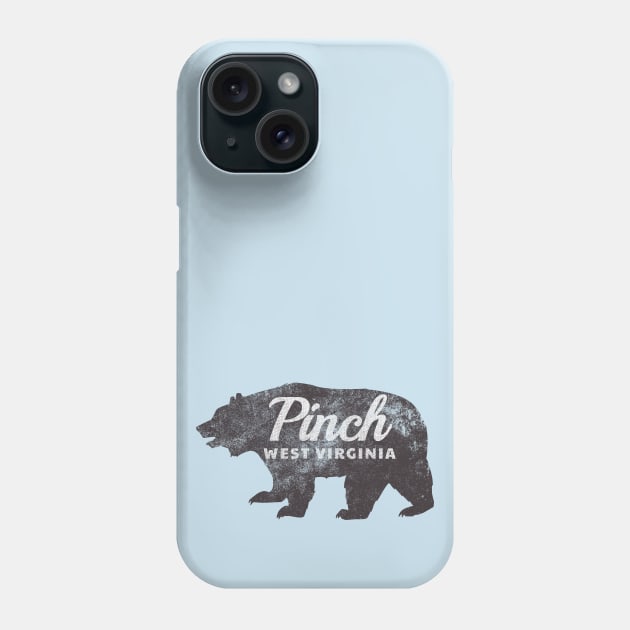 Pinch, WV - Bear (distressed) Phone Case by Where?!? Apparel