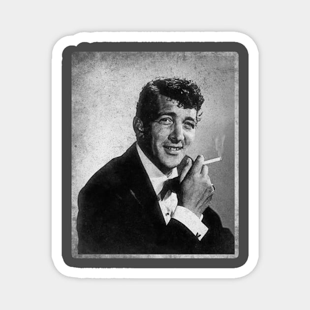 Dean Martin Vintage Black and White Magnet by AdiGimbal