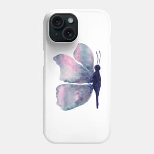 beautiful pink blue purple watercolour butterfly watercolor butterflies butterfly Phone Case