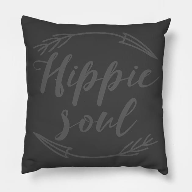 Hippie Soul Bohemian Hipster Flower Child Novelty design Pillow by nikkidawn74