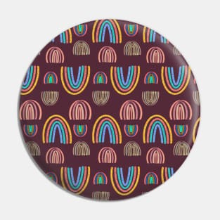 Playful Plum Rainbows of Joy Pin