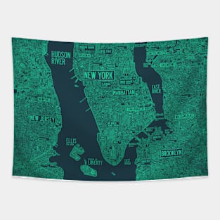 NYC new york city map Tapestry