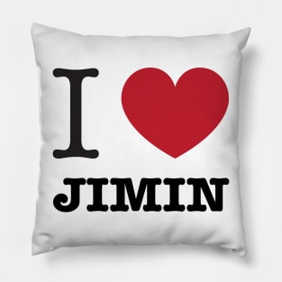 I love BTS Park Jimin typography Morcaworks Pillow