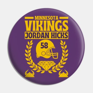 Minnesota Vikings Jordan Hicks 58 Edition 2 Pin