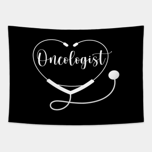 Oncologist Doctor with Love Heart Tapestry