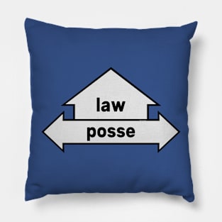 Arrows - Text Art - Law and Posse Pillow