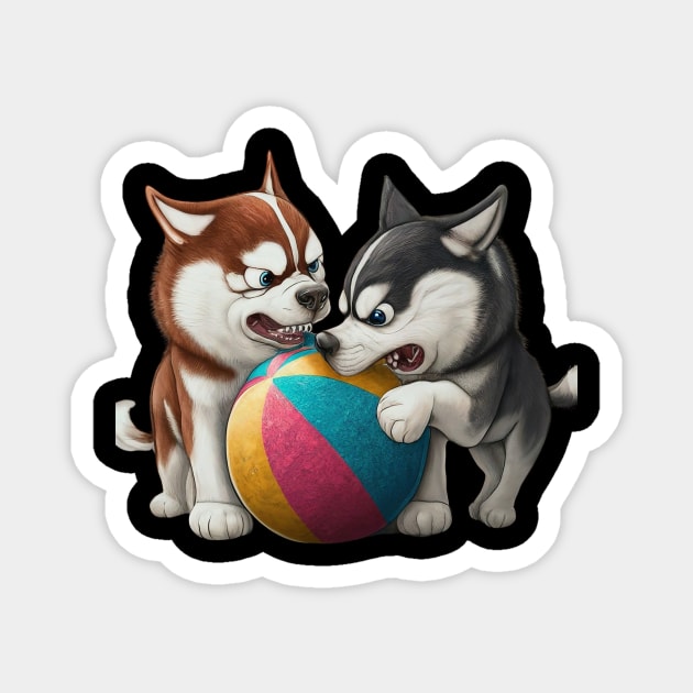 DogsBall Magnet by CANDD ART