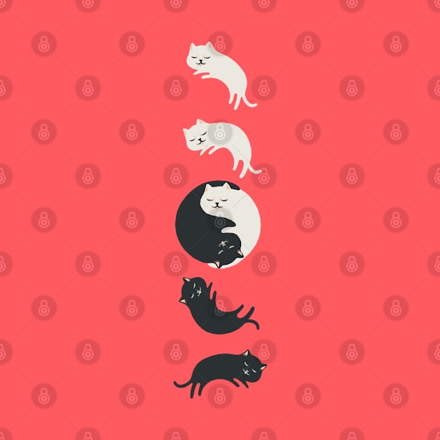 Hidden Cat 26 Yin Yang hug-ing v3 by Chewbarber