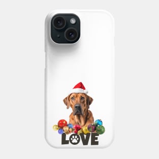 Rhodesian Ridgeback Christmas LOVE Phone Case