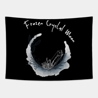 Frozen crystal moon Tapestry