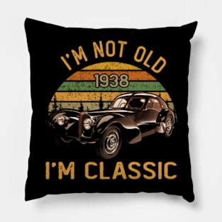 Bugatti 57 SC Atlantic 1938 I'm not old I'm classic Pillow