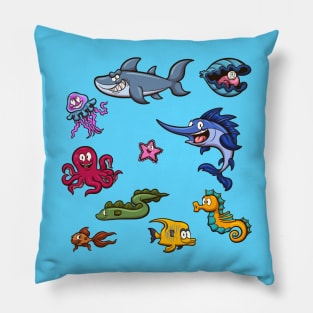 Sea Creatures Pillow