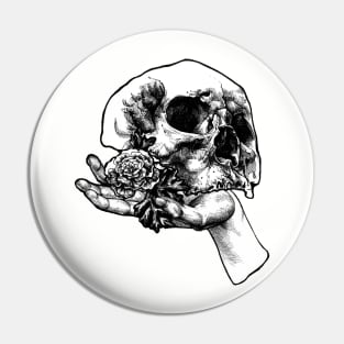 Skull And Hand Pin