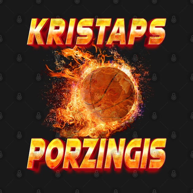 Graphic Sports Kristaps Personalized Name Basketball Vintage Styles by bright girl waving