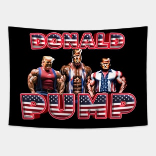 Donald Pump Gym Tapestry