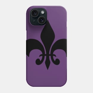 black fleur de lis Phone Case