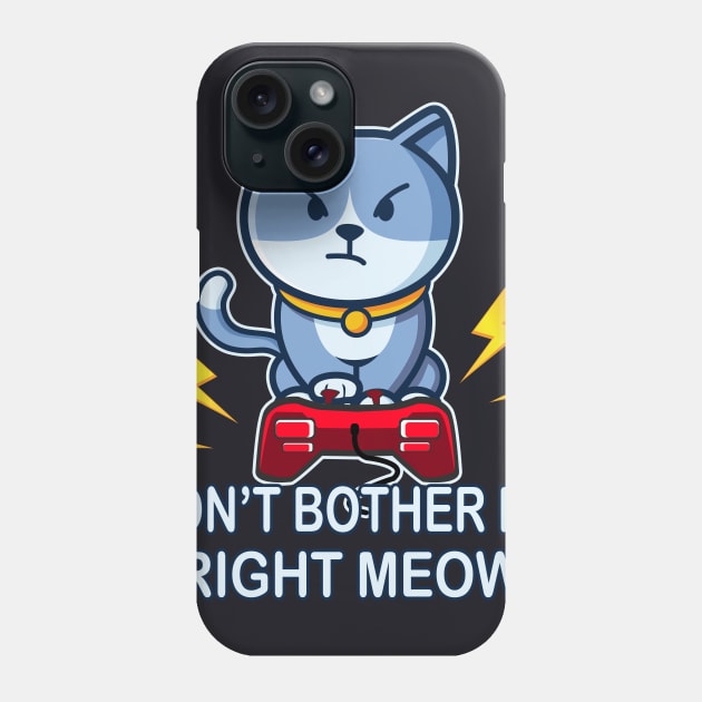 Gaming Cat funny Gamer Gifts Phone Case by Foxxy Merch