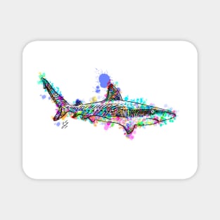 WATERCOLOR SHARK Magnet