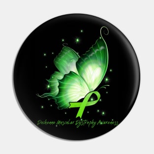 Duchenne muscular dystrophy awareness butterfly ribbon Pin