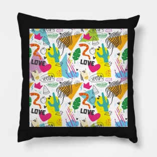 Crazy Cactus Pattern Pillow