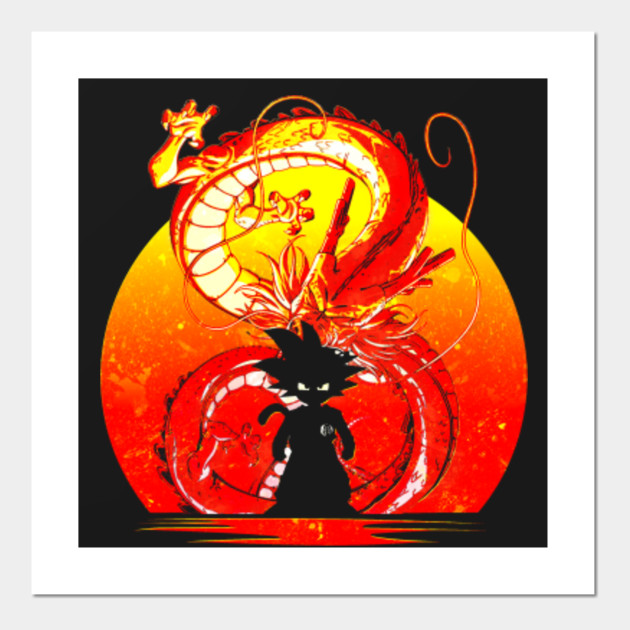 Dragon Ball Silhouette Dragon Ball Posters And Art Prints