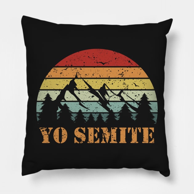 yo semite Pillow by teesvira