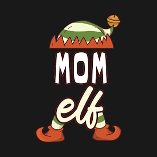 mom elf family matching christmas T-Shirt