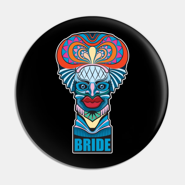 TIKI Bride Pin by pentoolarts