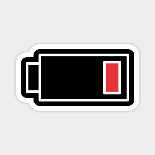 Low Battery Simple Graphic illustration Magnet