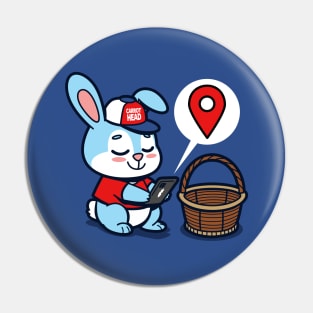 Modern Easter Bunny Pin