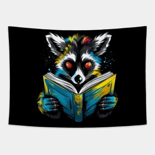 Lemur Reads Book Tapestry