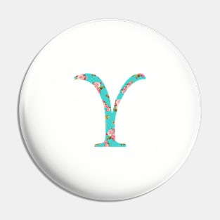 Upsilon Rose Letter Pin