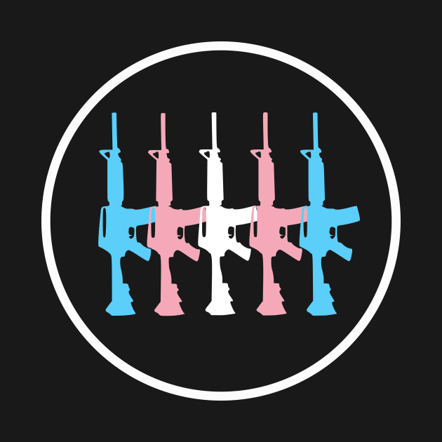 Transgender Pride Flag Rifles by Shared Reality Shop