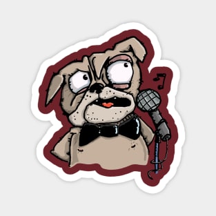 The Pug sings My Way Magnet