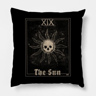 The Sun Tarot Card Print Design Pillow