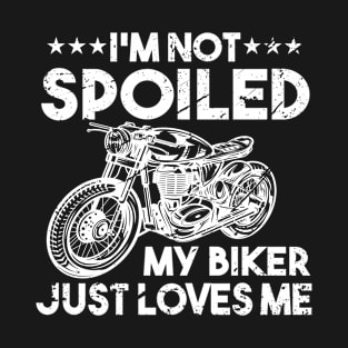 Biker Wife Bike Rider Anniversary Gift T-Shirt