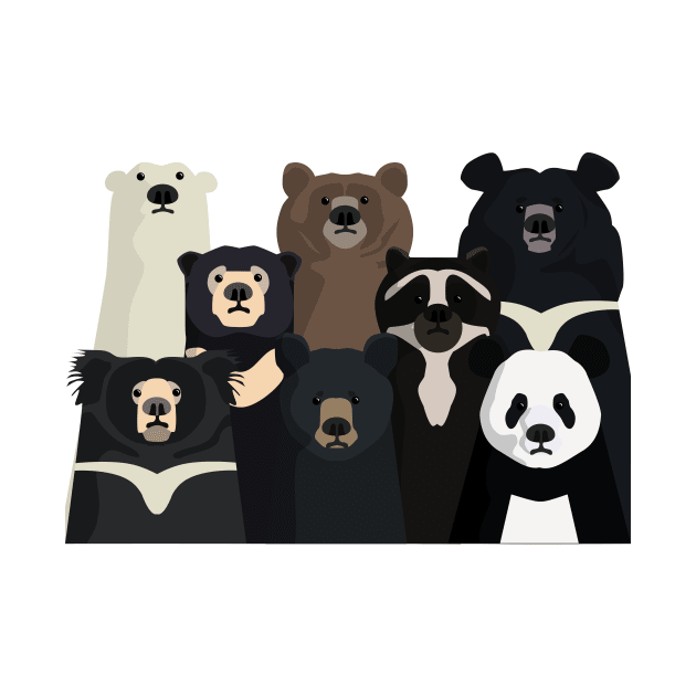 Bear family portrait by Zolinstudio