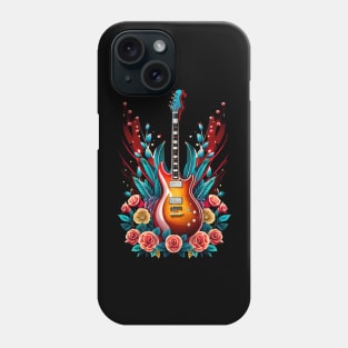 Electric guitar splash blood 32 Phone Case