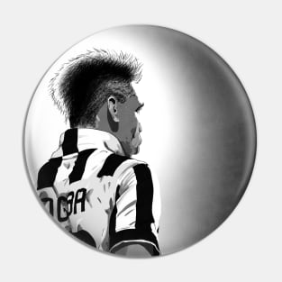 Paul Pogba Juventus #10 Football Artwork Pin