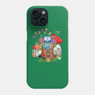 In Stock Crazy bird for kids Best mushroom house for Youth Short Sleeve Phone Case