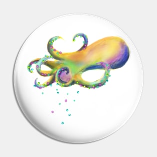 Octopus colours Pin