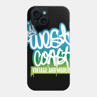 West Coast Vintage & Modern logo design. Phone Case