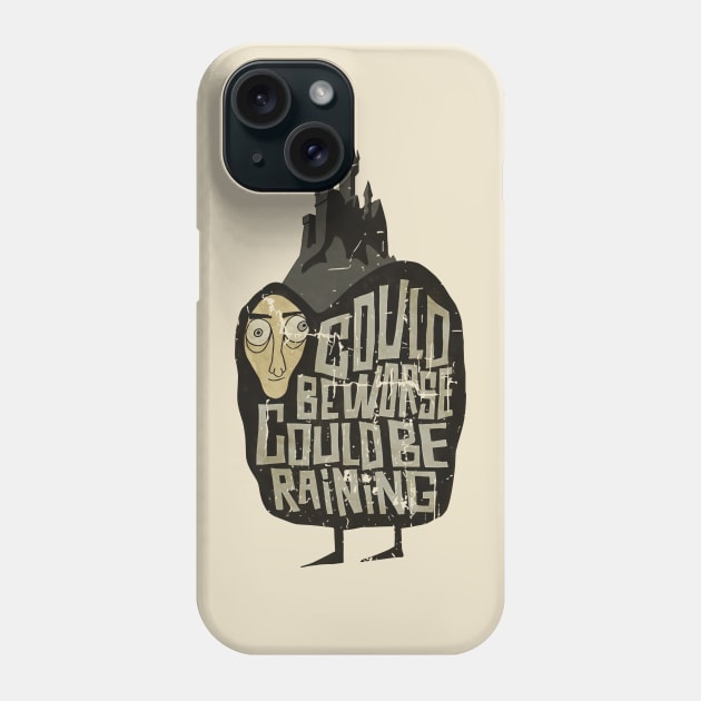 Could Beworse Could Be Raining Vintage Phone Case by bengkelmarimin