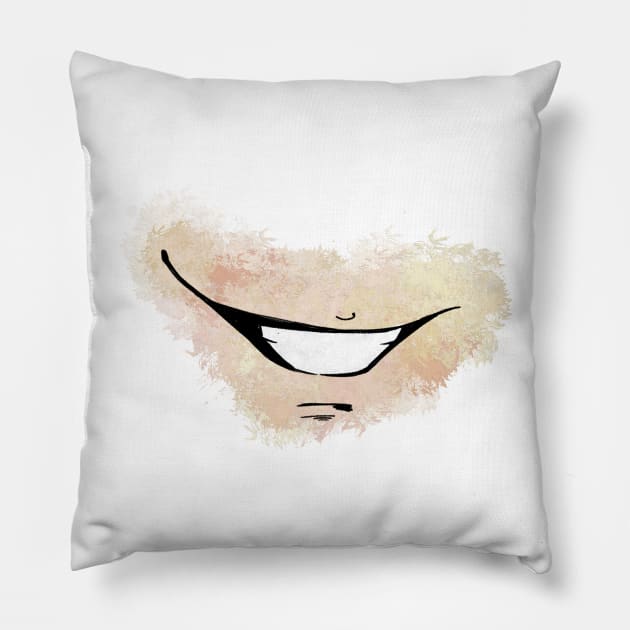 Smirk Pillow by TreverCameron