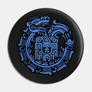 Aztec Dragon and Warrior Pin