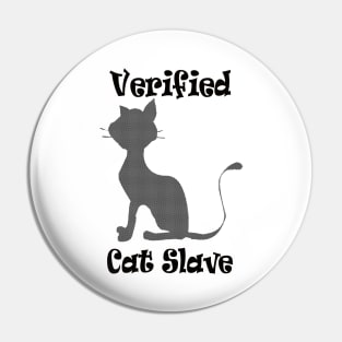 Verified Cat Slave Blue Checkmark Pin