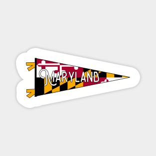 Maryland Flag Pennant Magnet