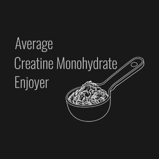 Average Creatine Monohydrate Enjoyer Workout Gear T-Shirt