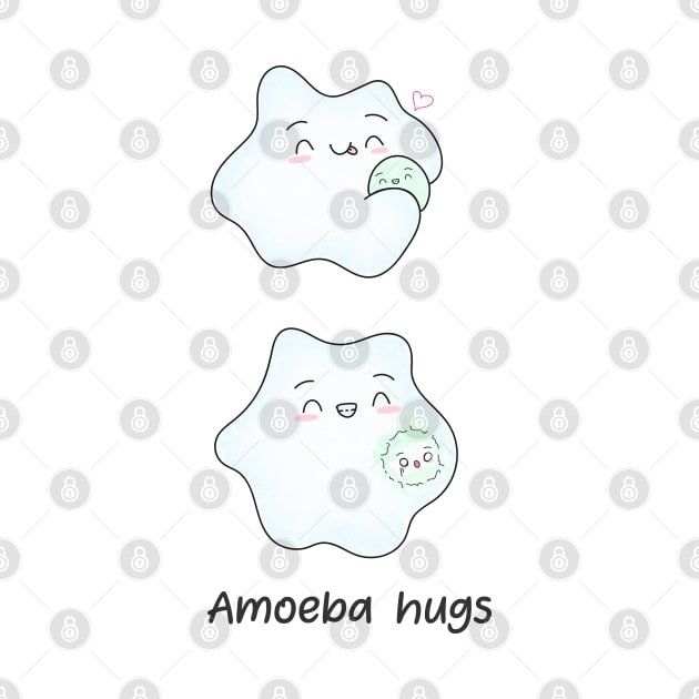 Amoeba hugs are often fatal. Biology Pun Fun by labstud